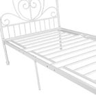 Durable Noise Free Metal Single Bed Twin Size Fast Easy Setup Moisture Proof