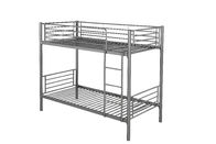 Customizable Metal Double Decker Bed , Black Metal Bunk Beds Wide Varieties Design