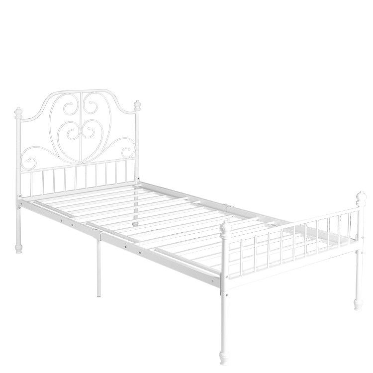 Durable Noise Free Metal Single Bed Twin Size Fast Easy Setup Moisture Proof