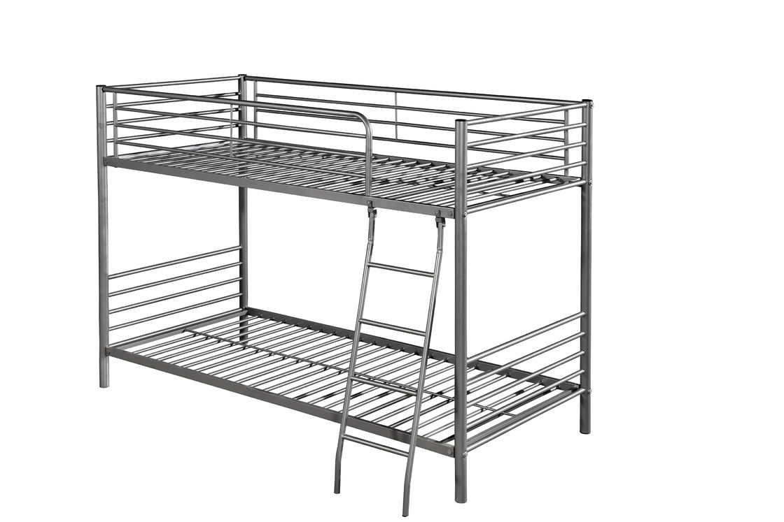 Customizable Metal Double Decker Bed , Black Metal Bunk Beds Wide Varieties Design