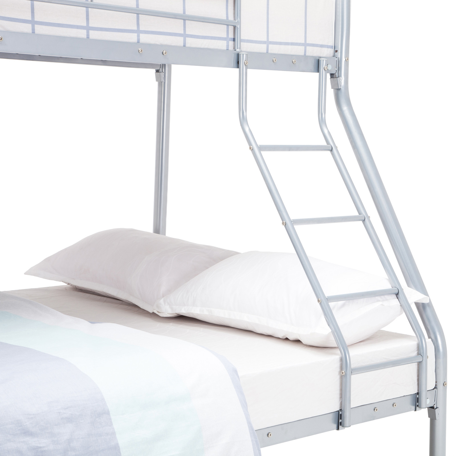 Custom Simple Strong Iron Bunk Beds Safety Protection For Compact Home