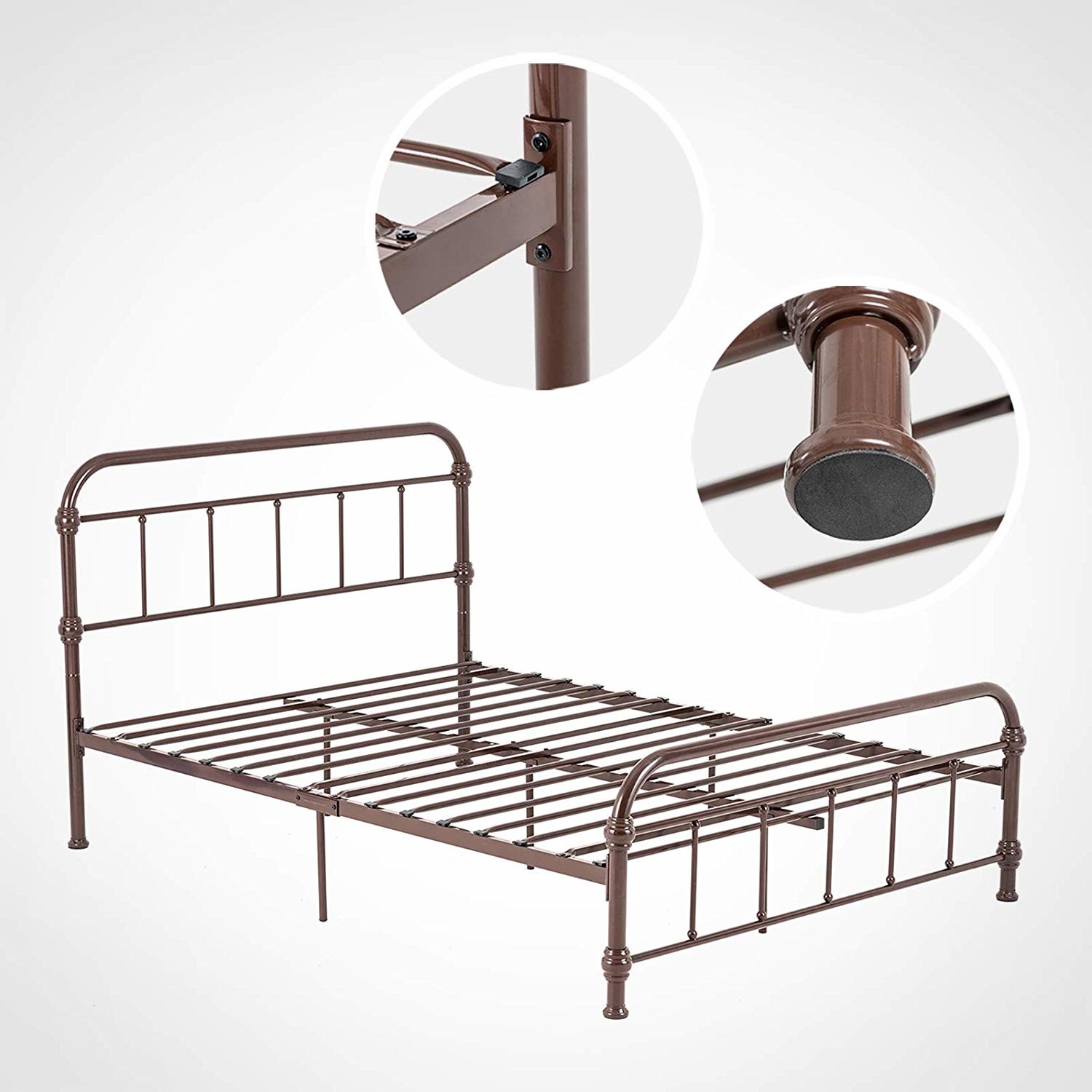 Durable Steel Furniture Bed Heavy Duty Reinforce Frame For Dormitory