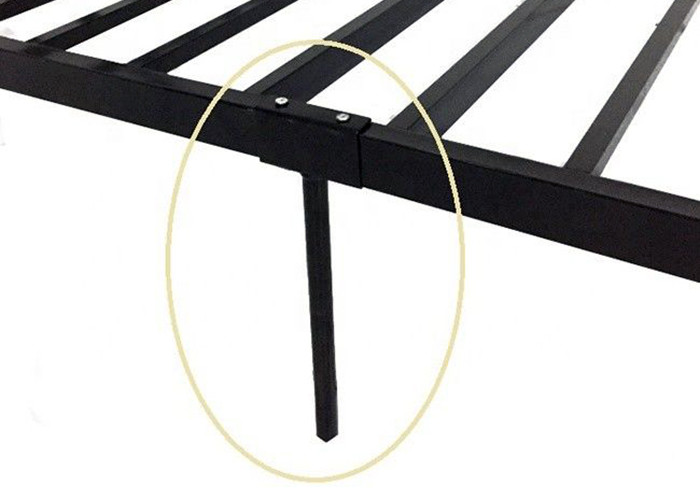 ISO18001 Modern Adult Black Metal Single Bed Frame