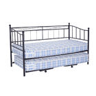 Wrought Iron Metal Daybed Frame 14.5kg With Pull Out Bed French Style