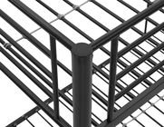 Hotel Twin Over Twin Iron Bunk Beds 0.6-1.5mm Thick Steel Pipe Easy Clean