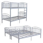Durable Steel Bunk Beds Easy Assembly Strong Structure Big Loading Capacity