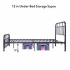 Modern Black Durable King Size Metal Bed , Iron Bed Frame King For  Home