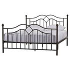 Glossy Finish Black Iron Platform Bed , Black Pipe Bed Frame Tools Free Assembly