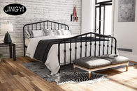 White High Gloss Iron Metal Pipe Bed For Children Bedroom Furniture