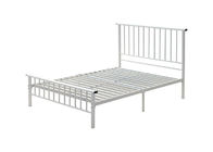 Easy Assembly ODM 1.5mm White Metal Single Bed