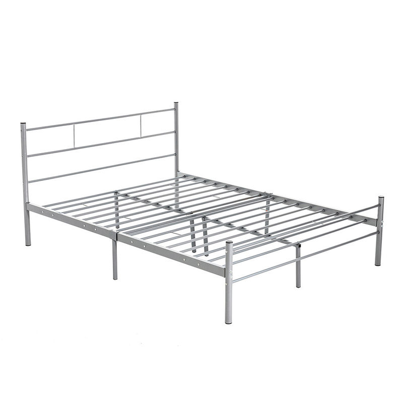 15.5kg Metal Double Bed 1490*300*110 Mm Optional Colour With Headboard
