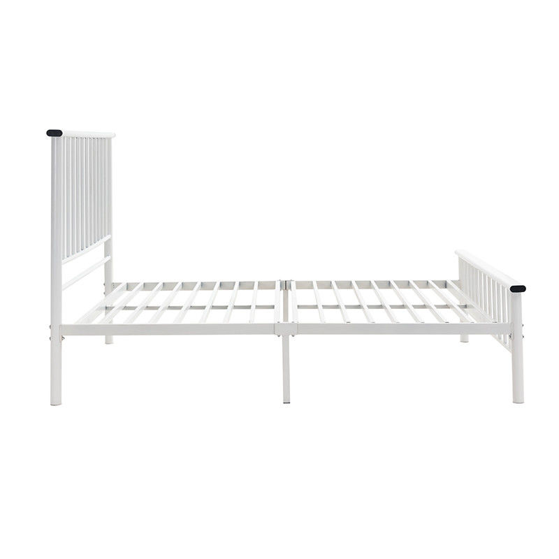 White Single Layer Metal Single Bed Optional Colour For Adult Kid