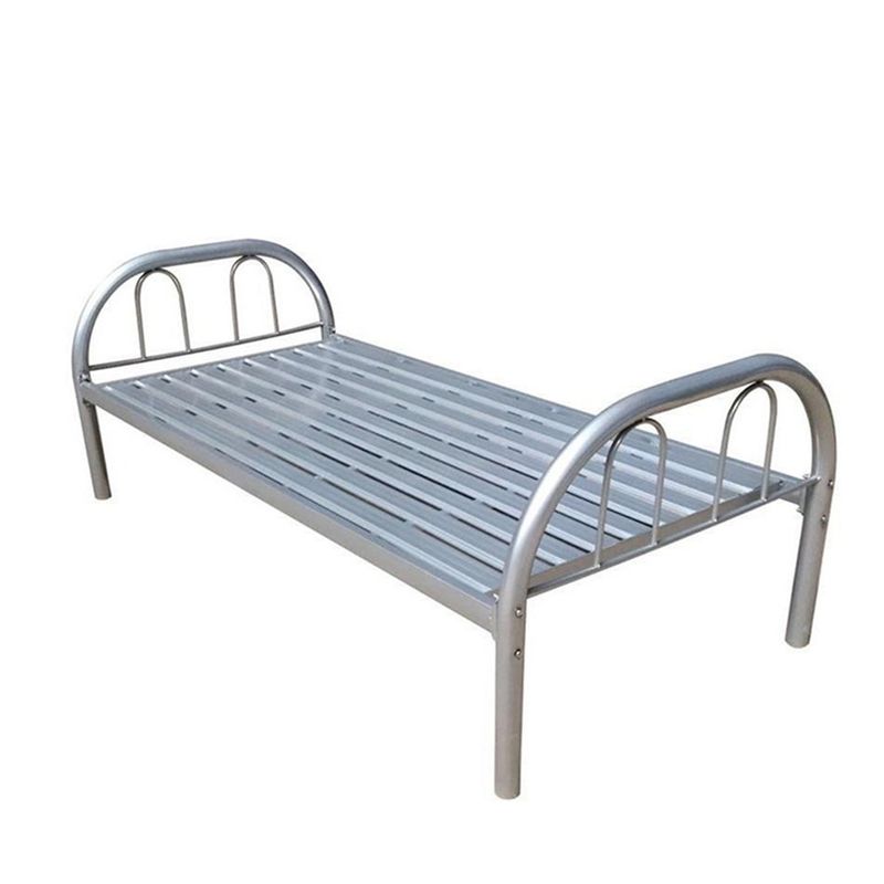 Simple Worker Small Single Metal Bed Frame Stable Load Bearing Mildew Proof