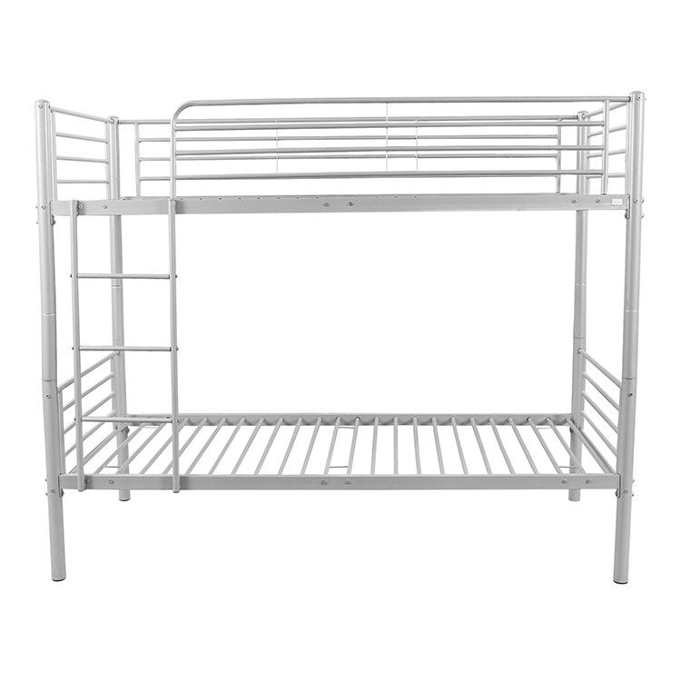 Durable Safety Modern Iron Bunk Beds With Sturdy Metal Frame And Ladder