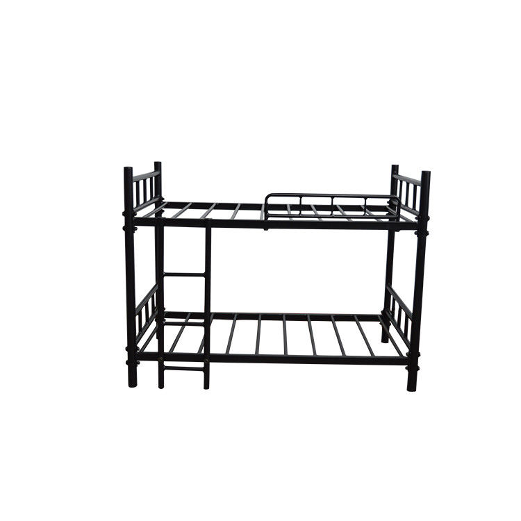 Commercial Apartment Iron Bunk Beds Electrostatic Powder Coating For Adult