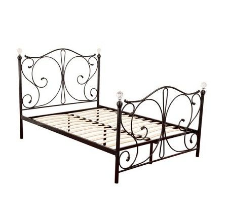Sturdy Queen Size Metal Platform Bed Frame Eco Friendly Finish Easy Clean