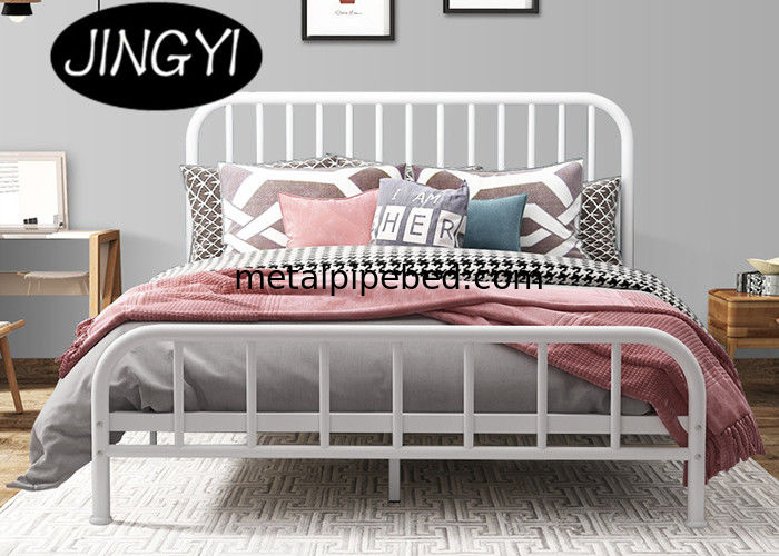 Black 1.5mm King Size Bed Frame Furniture Living Room ODM Queen Size Double Bed