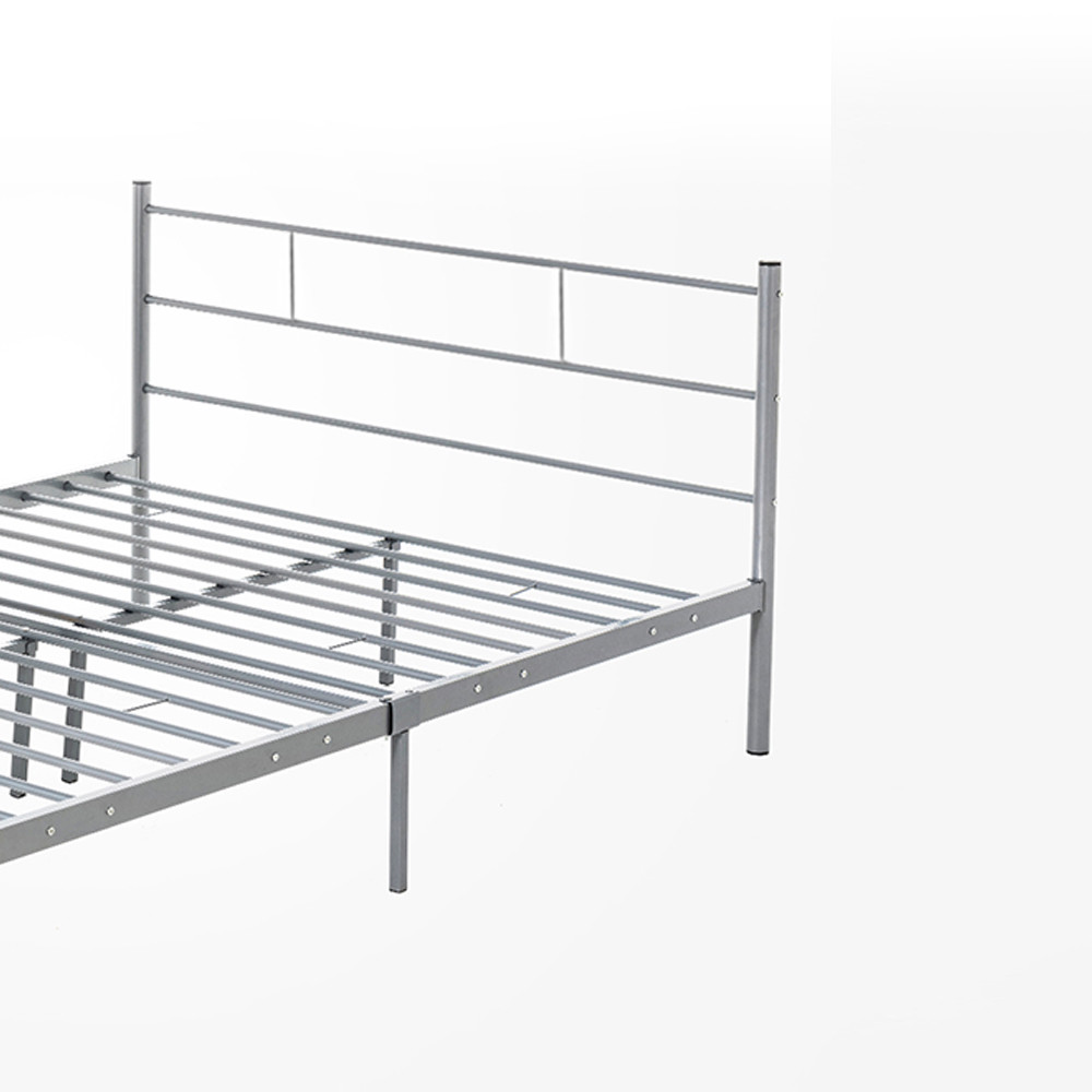 Elegant Simple White Metal Bed Frame Queen Size , 16 Inch Bed Frame Queen Double Size
