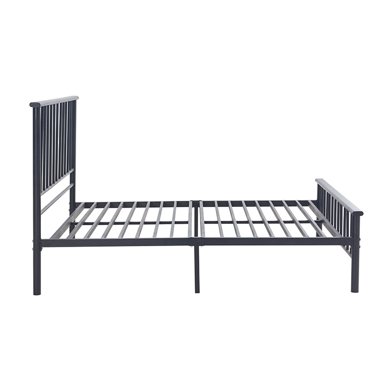 New Design Black Metal King Single Bed , 3ft Metal Bed Frame Elegant Design
